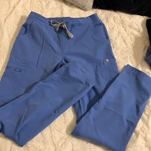 Ceil Blue FIGS Yola Skinny Cargo scrub Pant